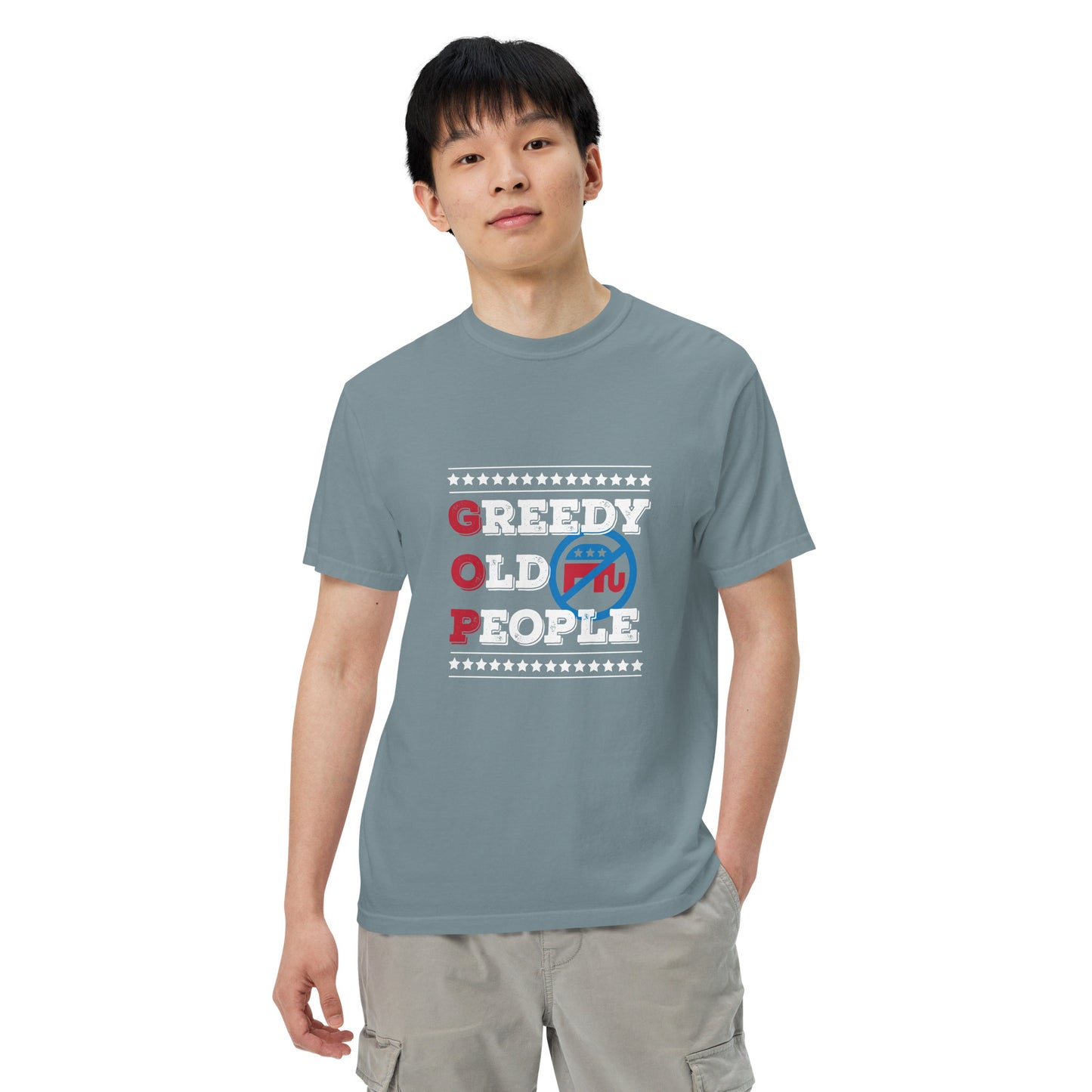 Greedy Old Men garment-dyed heavyweight t-shirt