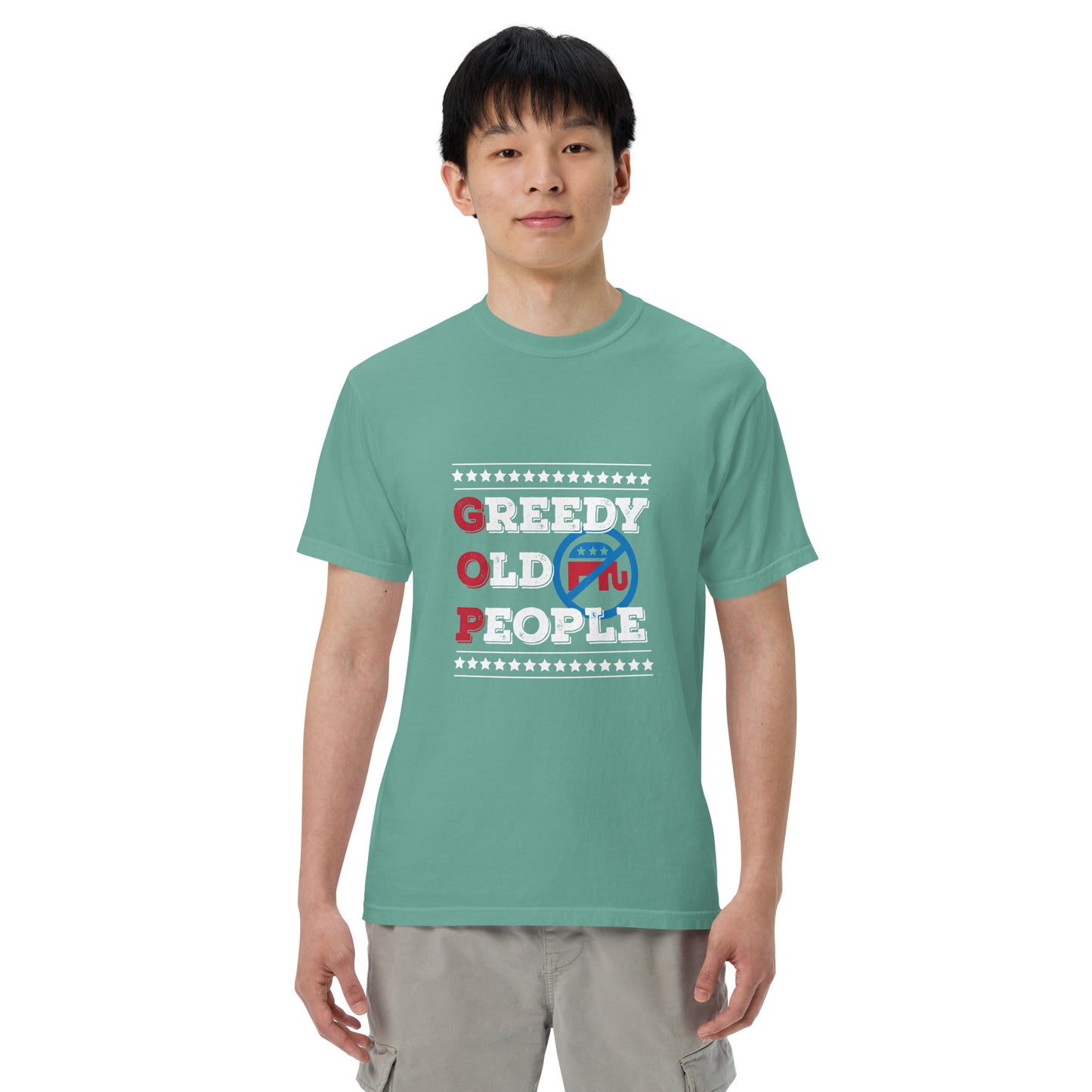 Greedy Old Men garment-dyed heavyweight t-shirt