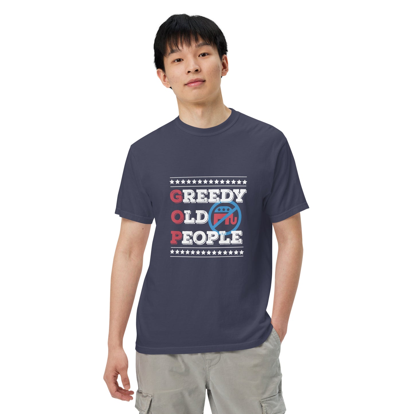 Greedy Old Men garment-dyed heavyweight t-shirt