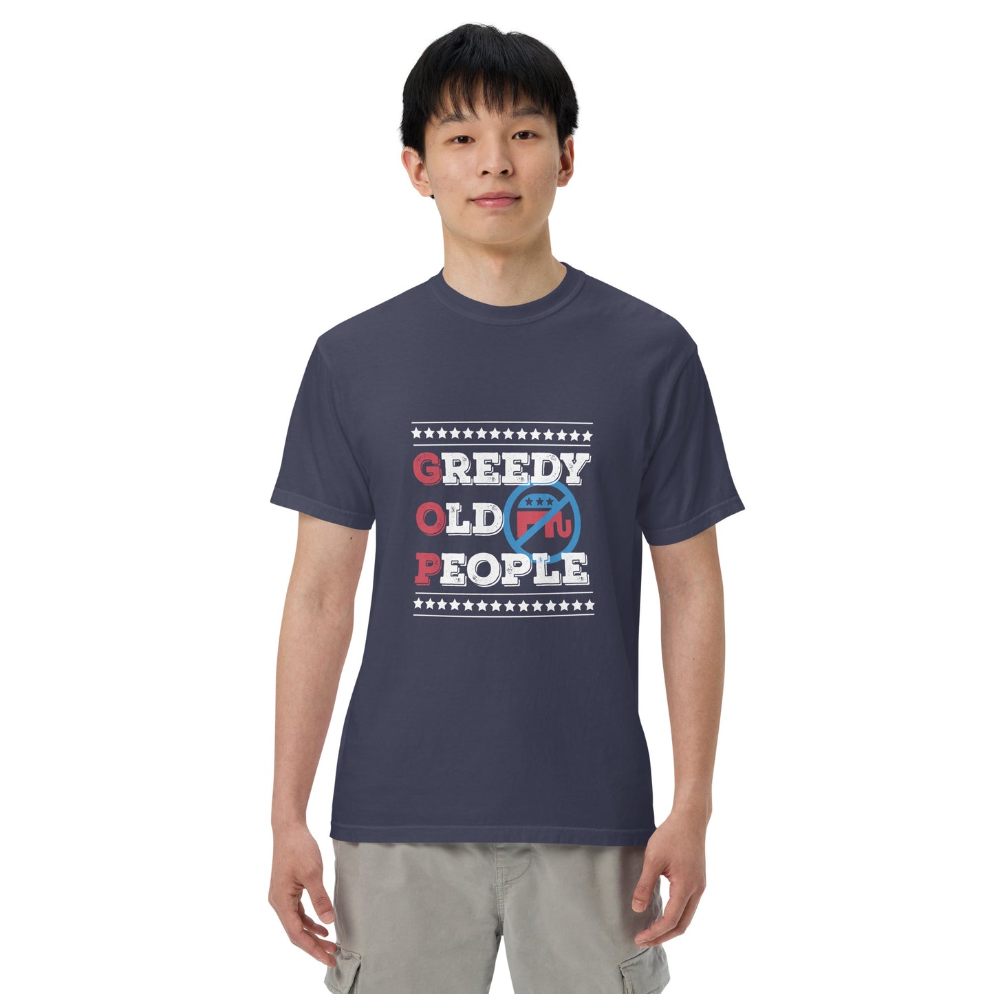 Greedy Old Men garment-dyed heavyweight t-shirt