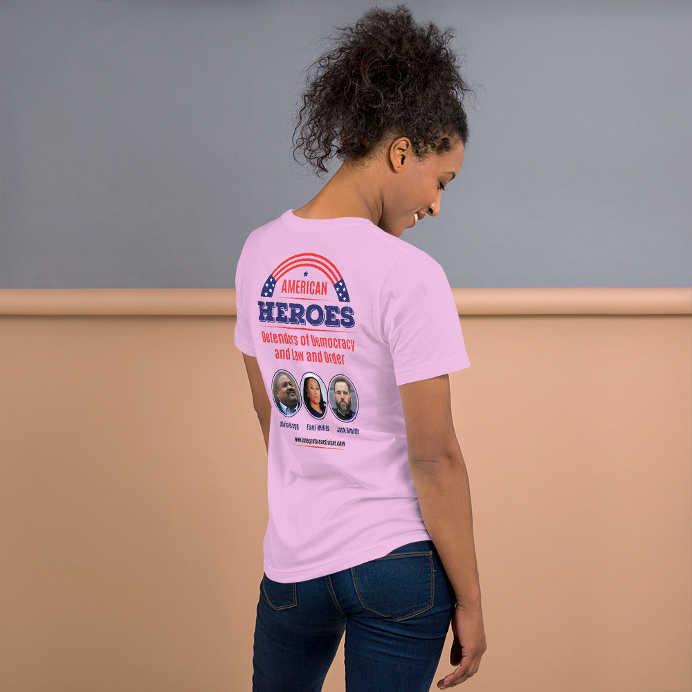 Women American Heroes Graphic Tee: Wear Your Pride!