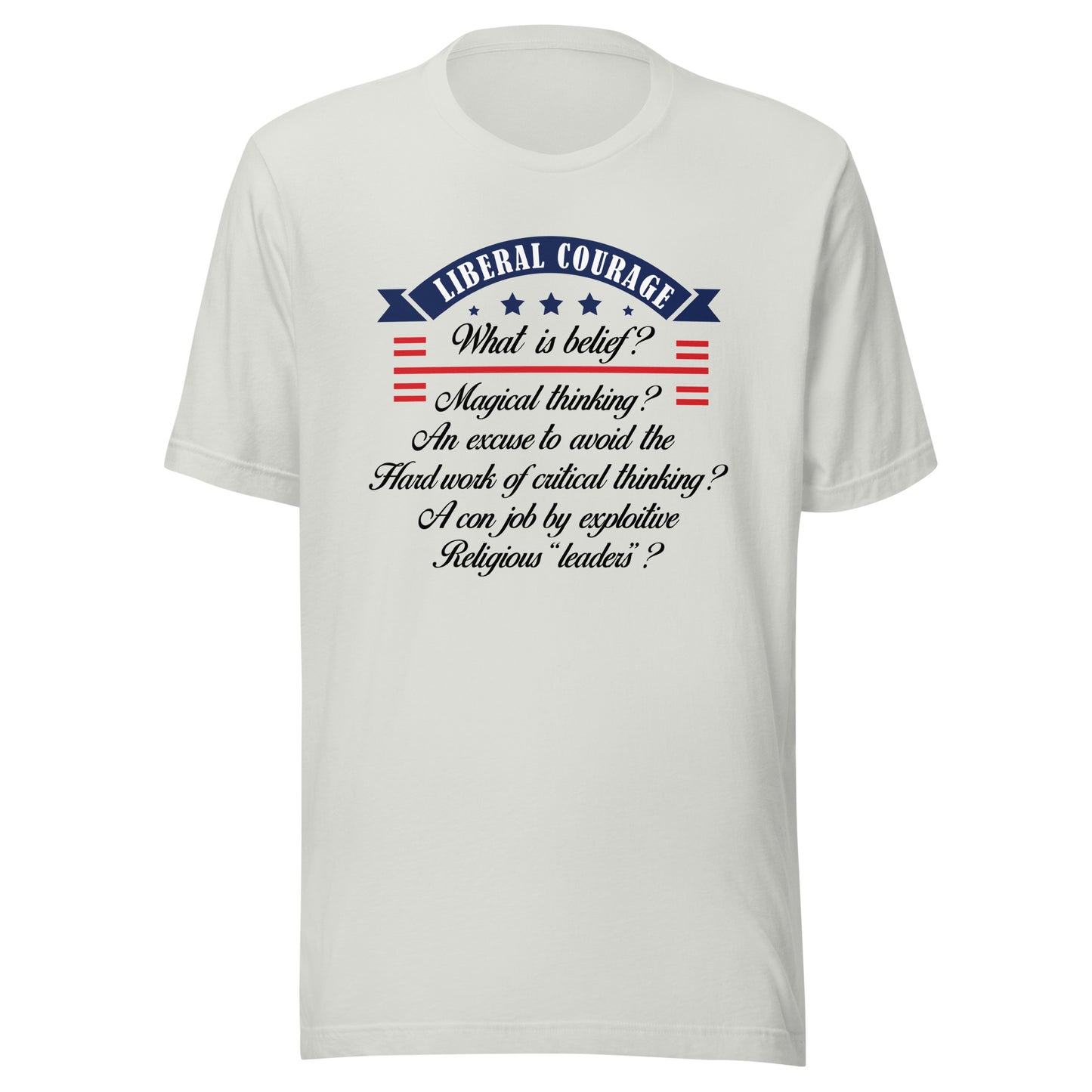 Men's t-shirt What is Belief?