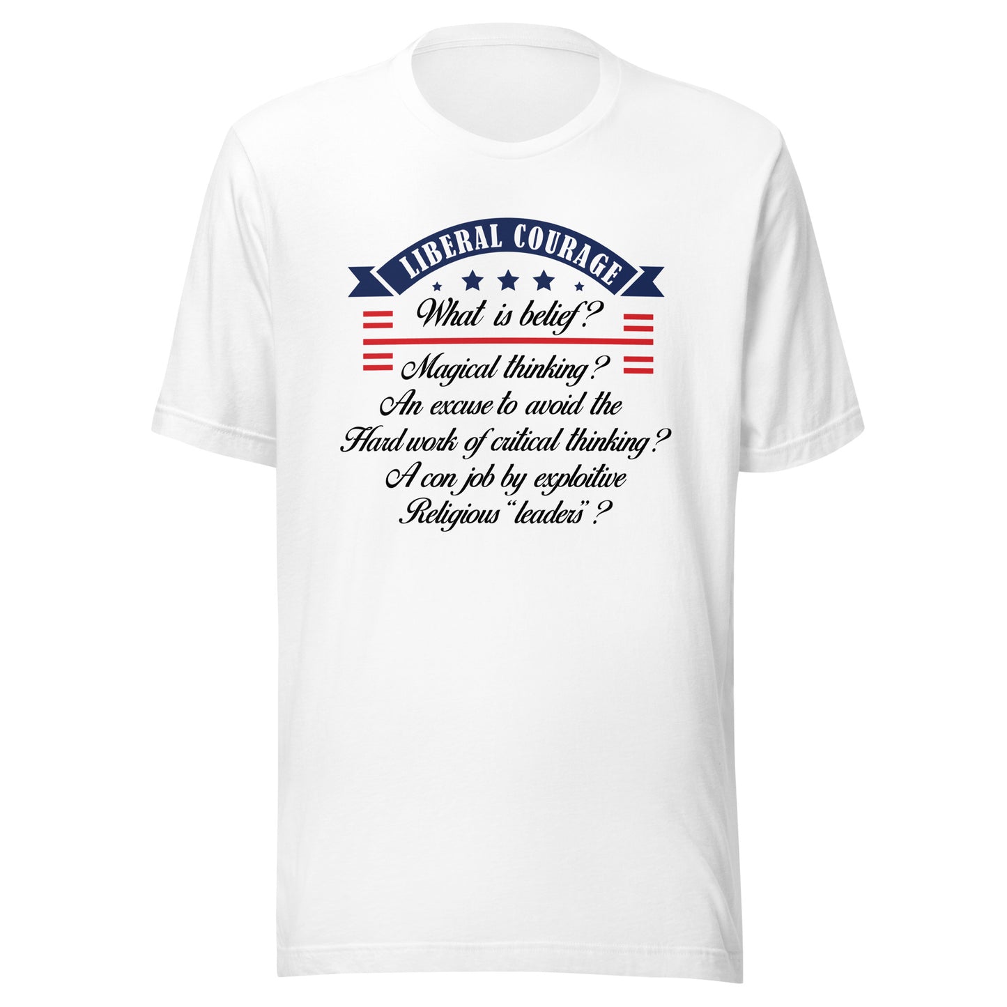 Men's t-shirt What is Belief?