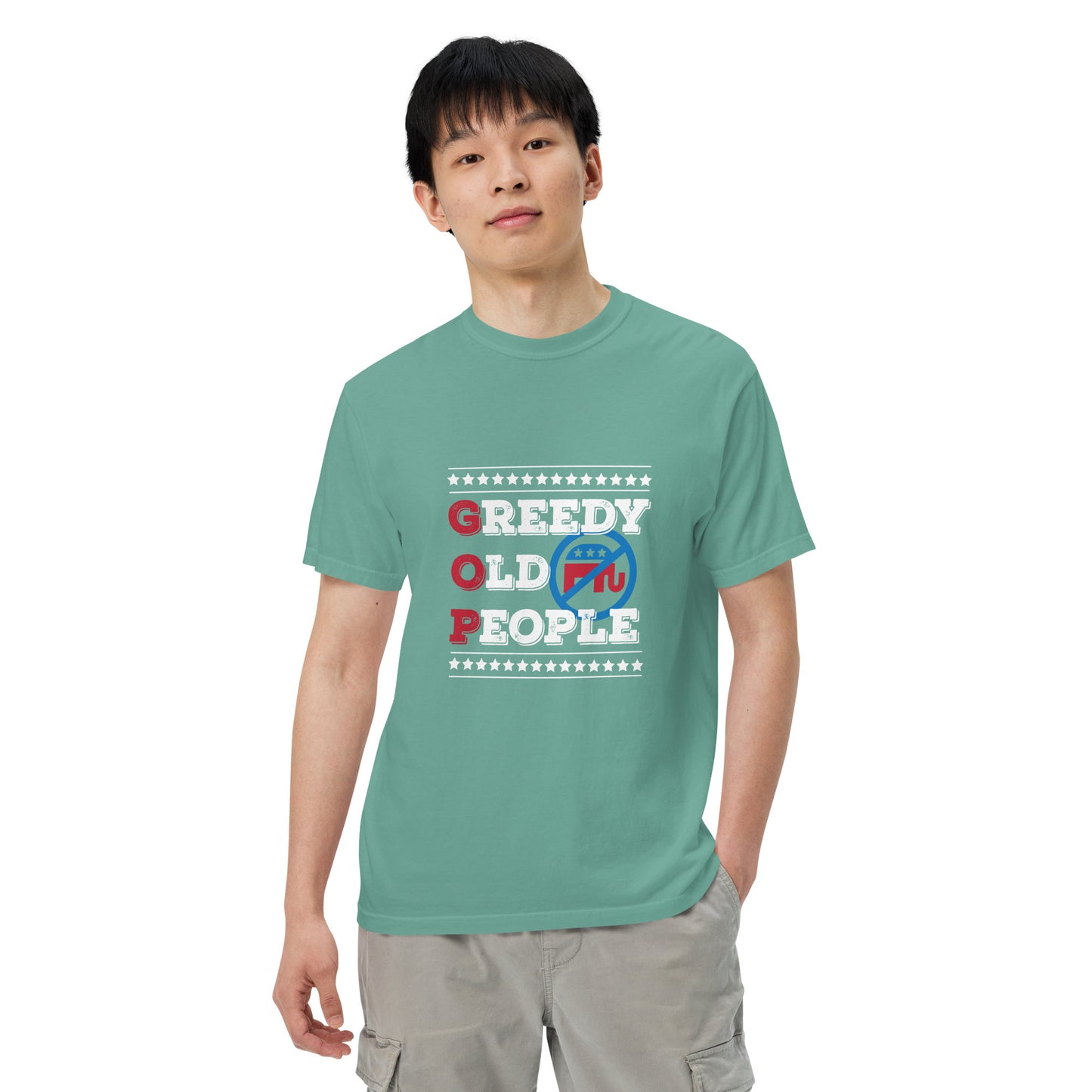 Greedy Old Men garment-dyed heavyweight t-shirt