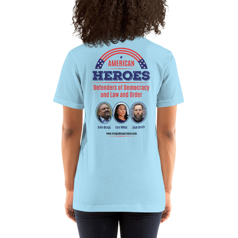 Women American Heroes Graphic Tee: Wear Your Pride!
