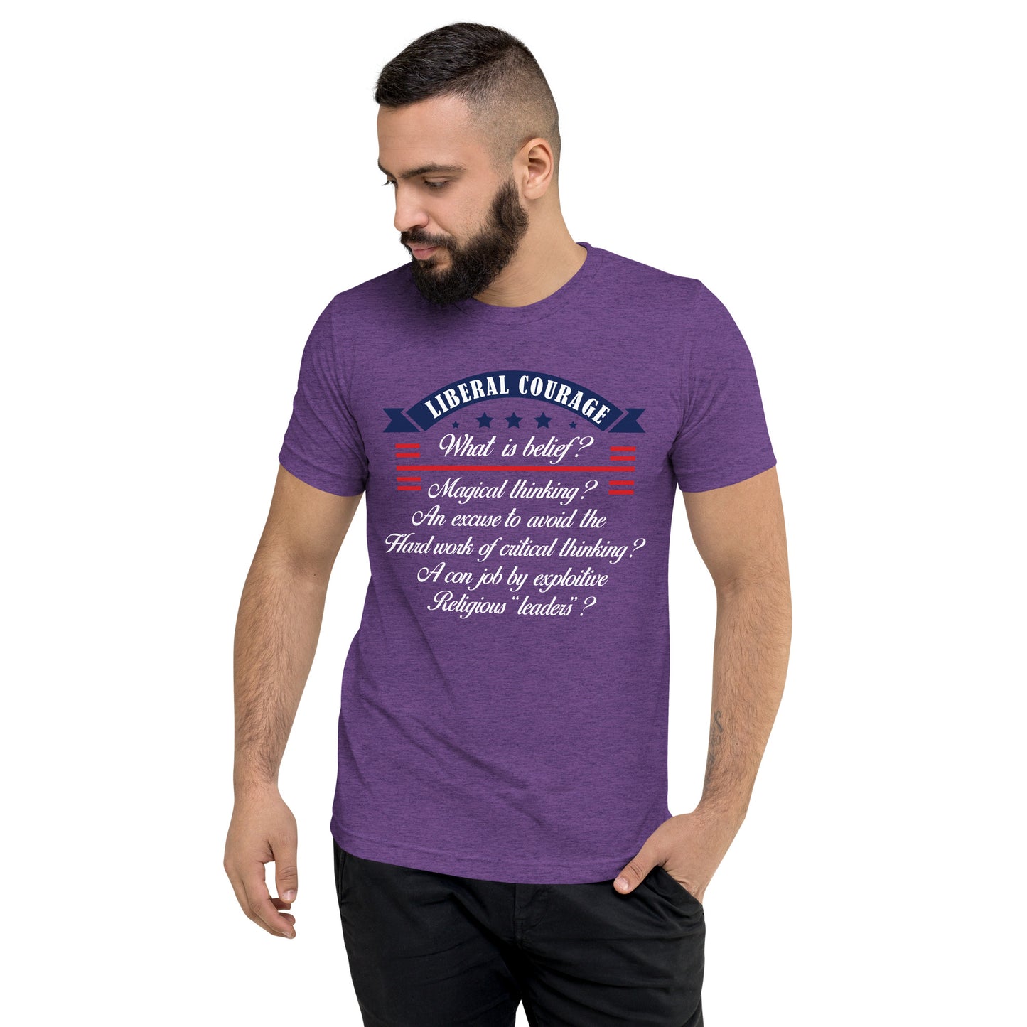 Men's Short sleeve t-shirt What is Belief?